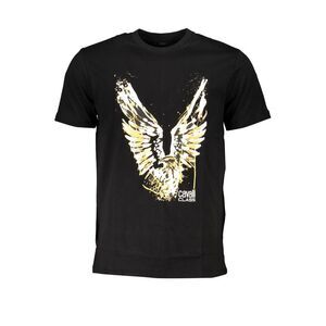 Cavalli Class Nero Cotton Men's Men's T-Shirt